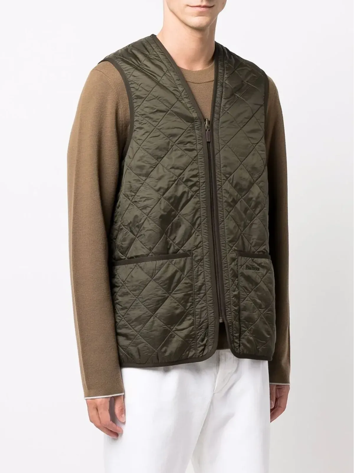 Barbour ジレ キルテッド ポーチポケット - 画像3