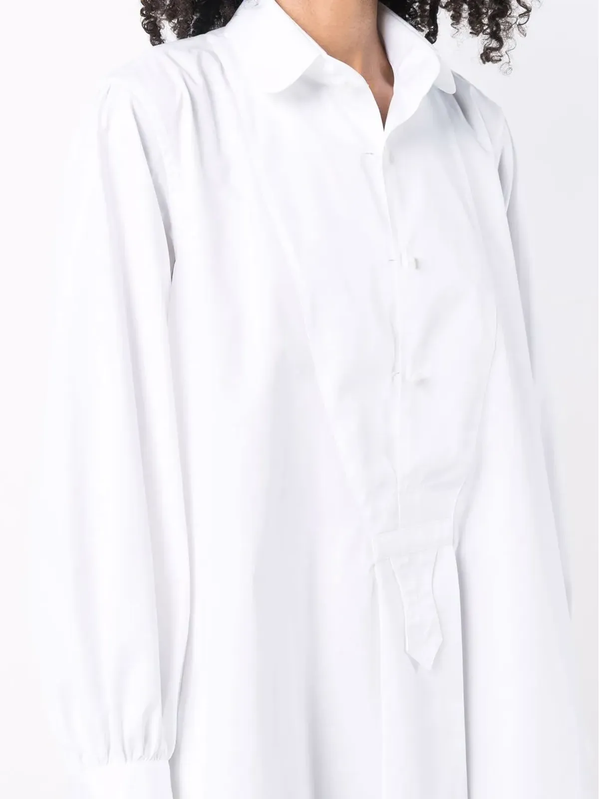 Maison Margiela ハイロー・ヘム シャツドレス - 画像5