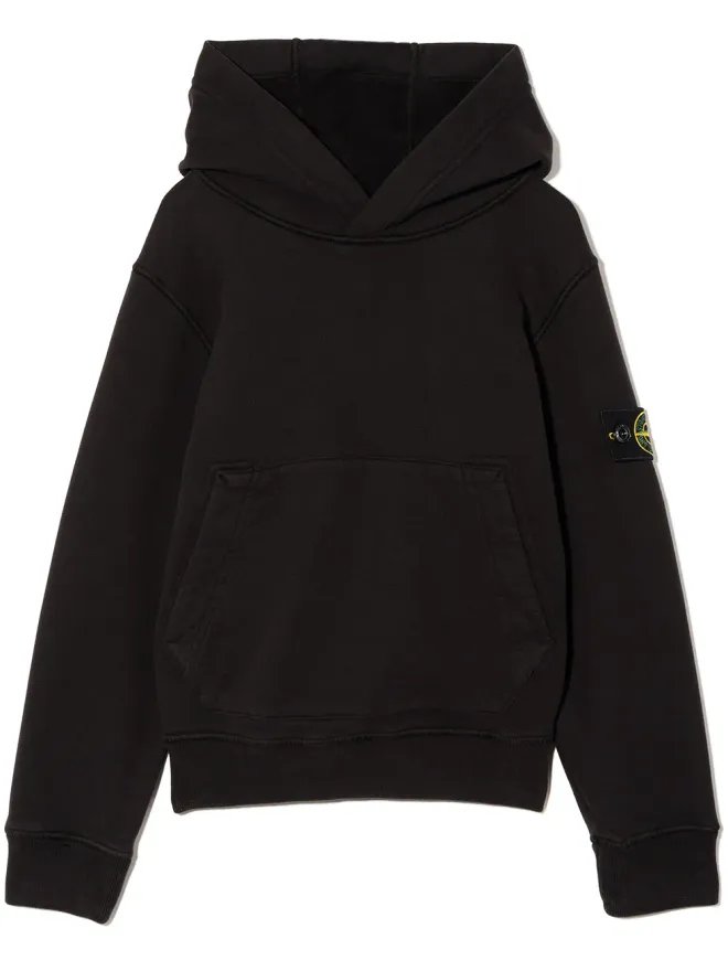 Stone Island Junior Stone Island Junior Compassロゴ コットン フーディの商品画像