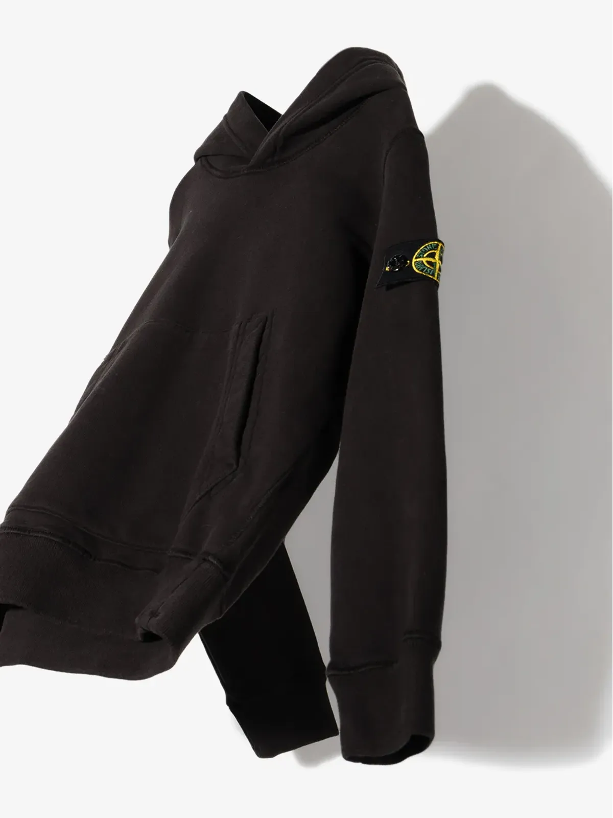 Stone Island Junior Compassロゴ コットン フーディ - 画像2