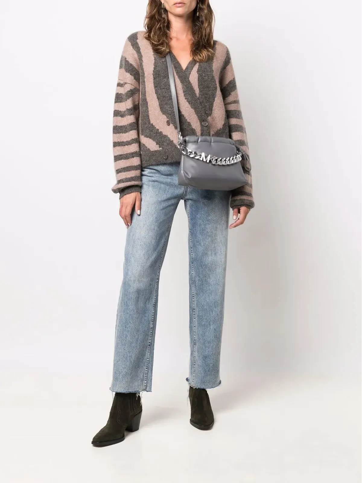 Michael Kors リナ クロスボディバッグ グレー - 画像2