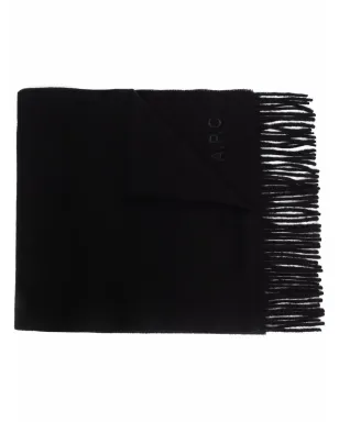 A.P.C. ロゴ刺繍ウールスカーフ - サムネイル1