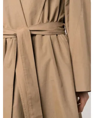 Low Classic ベルト付きノッチドラペル シングルブレストコート - サムネイル5