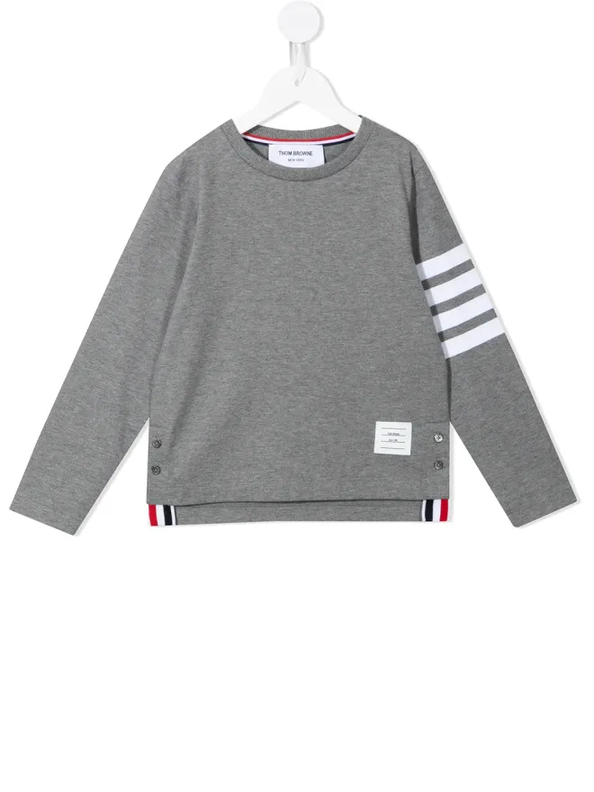 Thom Browne Kids Thom Browne Kids ストライプディテール クルーネック ジャンパーの商品画像