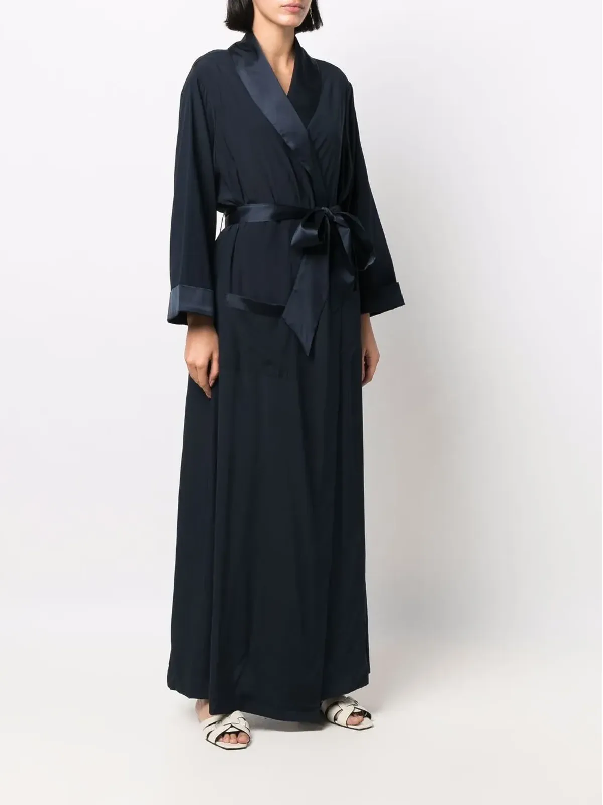 Ermanno Scervino ローブスタイルのマキシドレス - 画像3