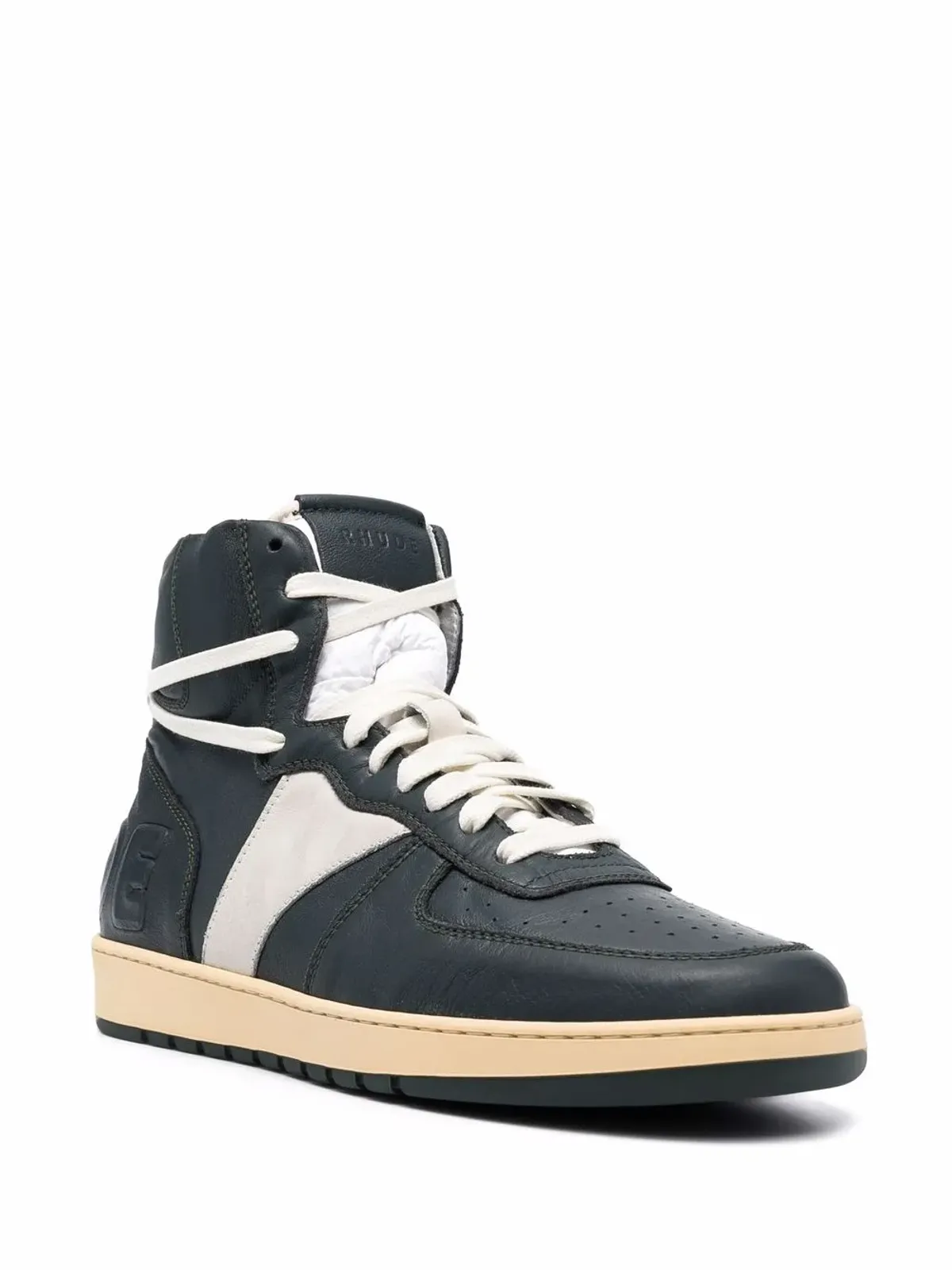 RHUDE BBall ハイトップスニーカー - グリーン - 画像2