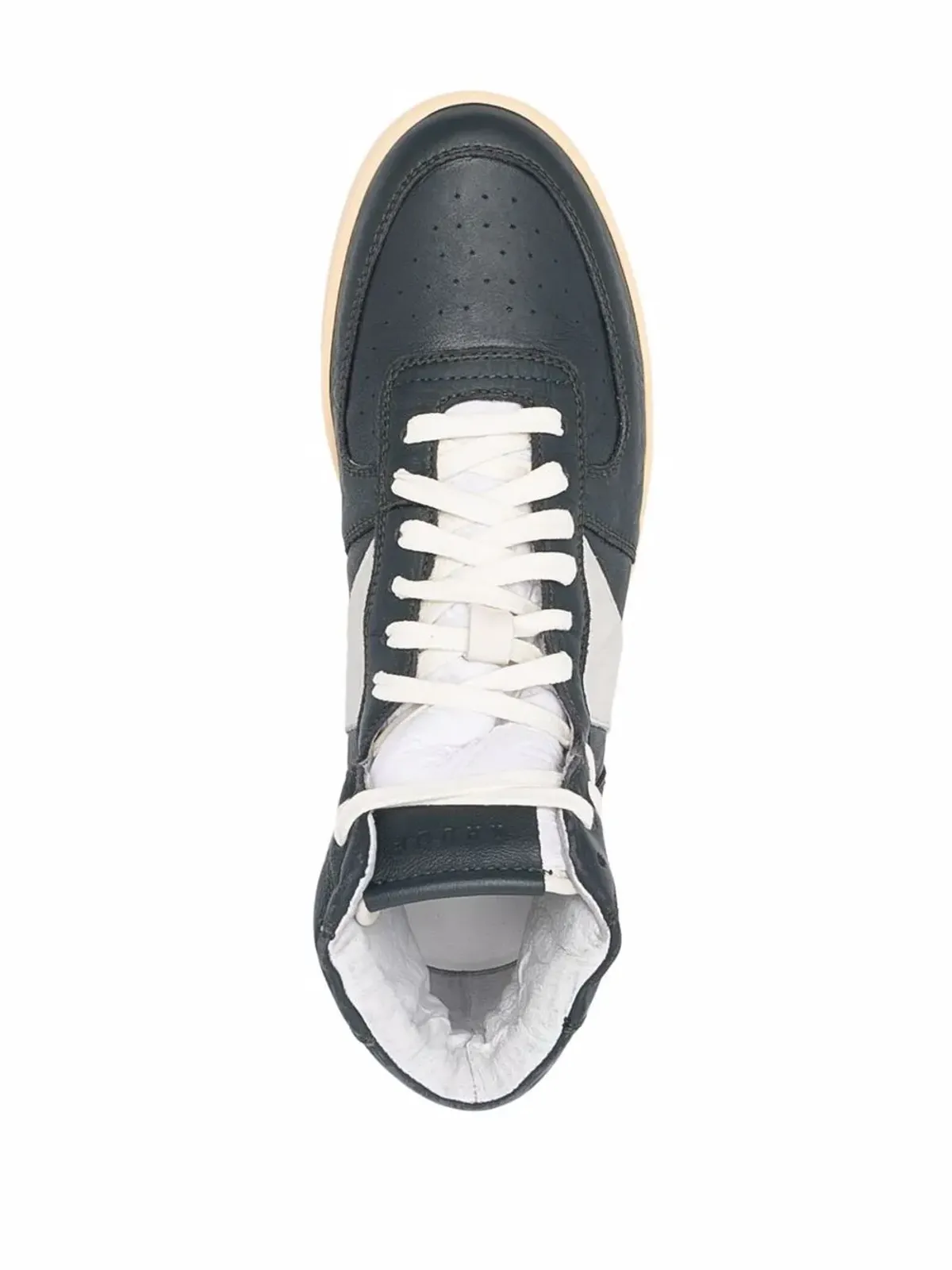 RHUDE BBall ハイトップスニーカー - グリーン - 画像4