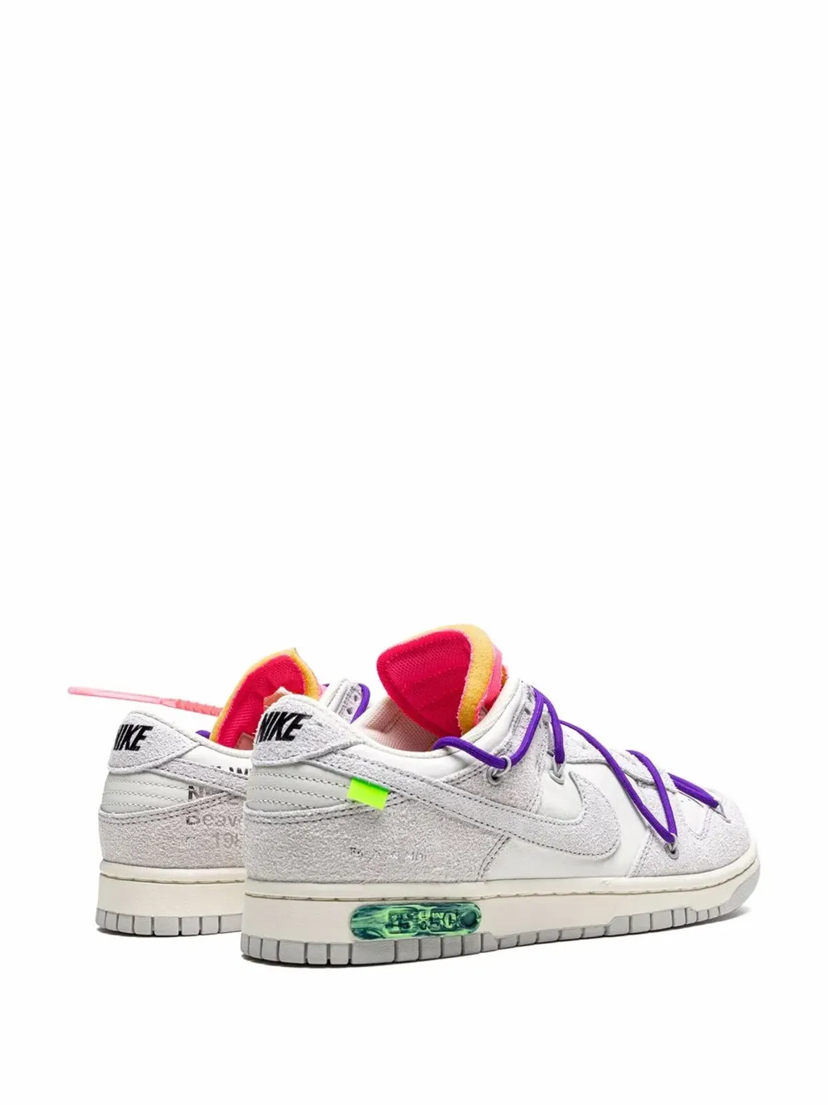 Nike X Off-White ダンク ロー Lot 15 スニーカー - 画像3