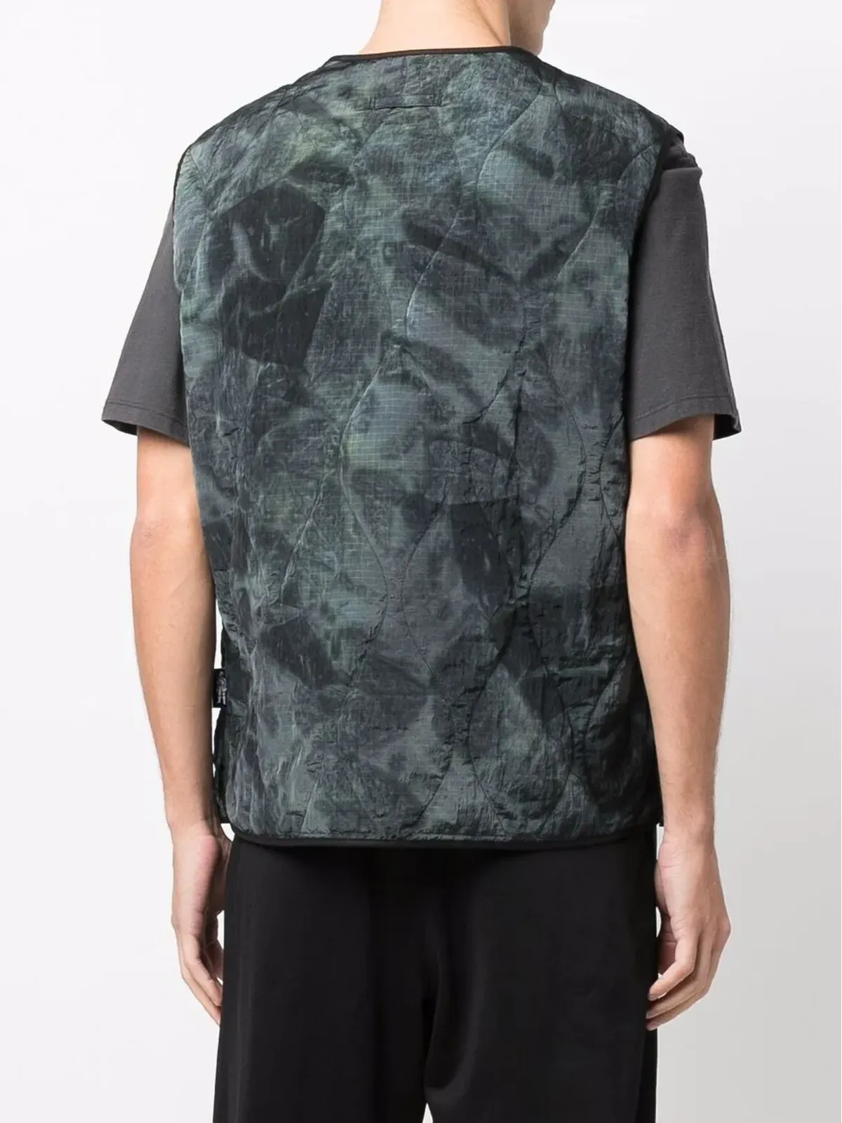 Mackintosh GENERAL tie-dye gilet - Grey - 画像4