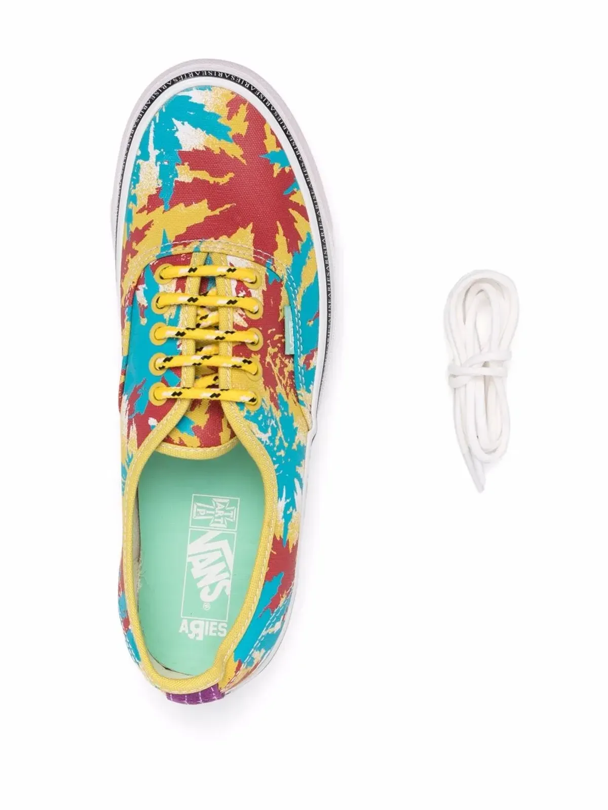 Vans Aries UA OG Authentic ローカットスニーカー - イエロー - 画像4