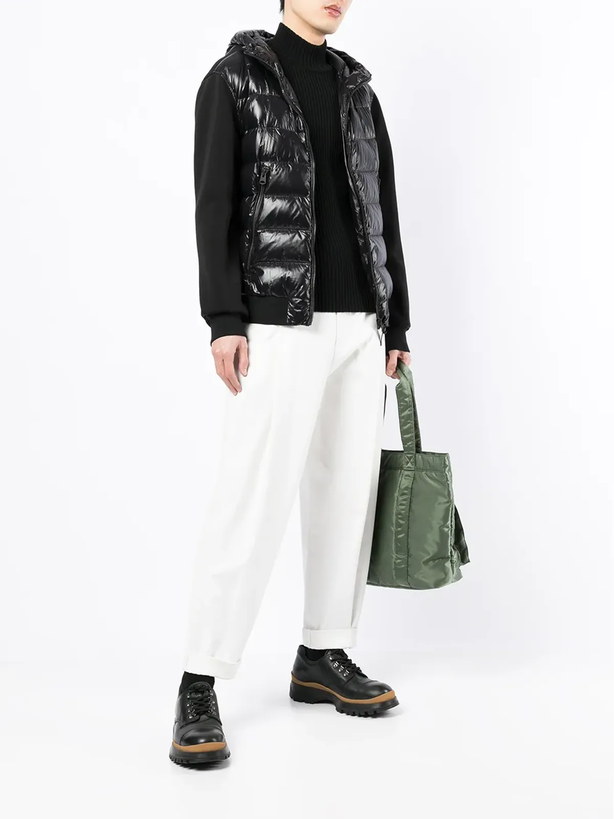 Mackage フード付きキルティングパネルジャケット - 画像2
