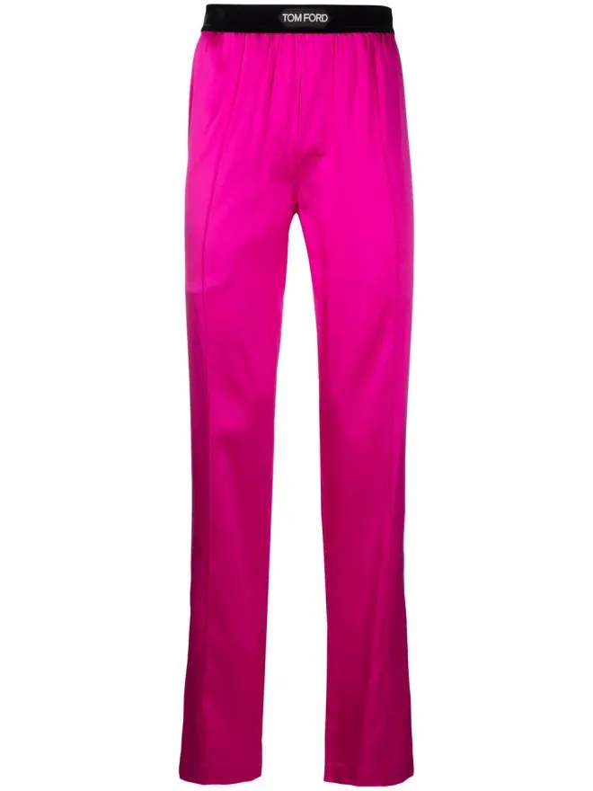 TOM FORD TOM FORD ロゴウェスト・スリップオン・トラウザーズの商品画像