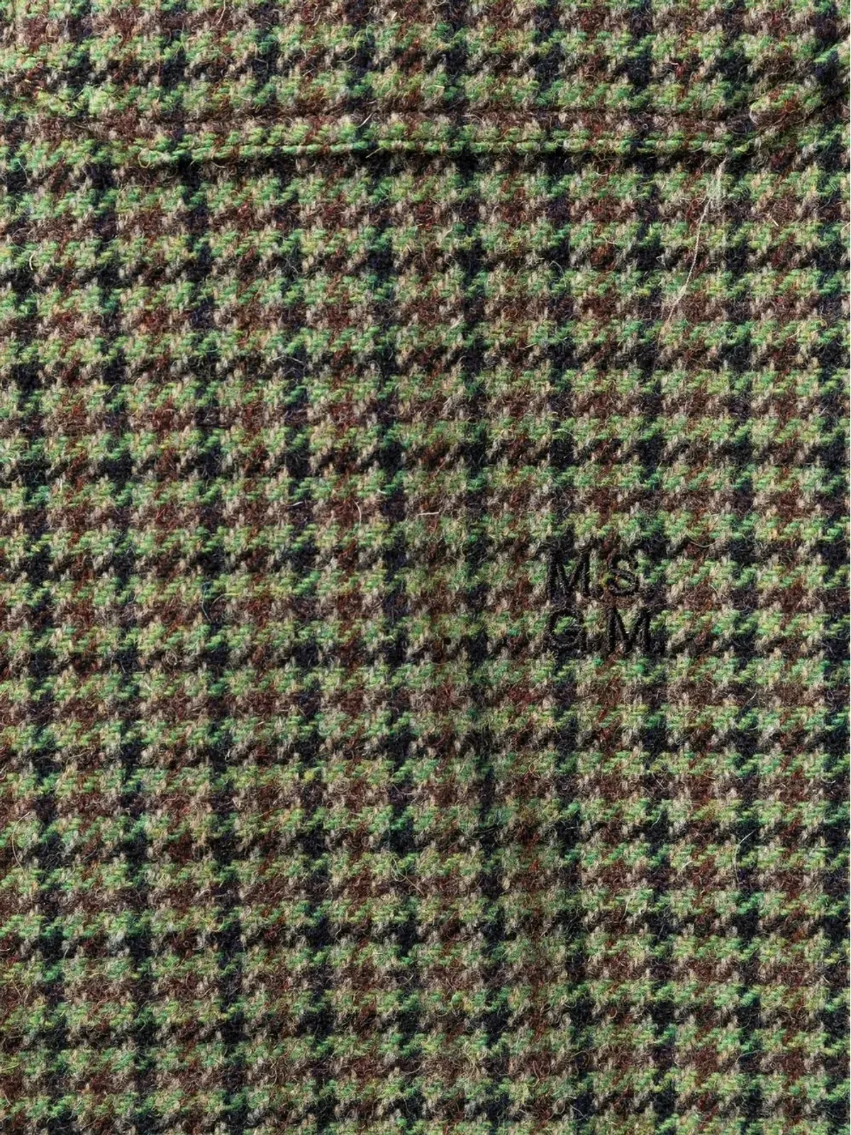 MSGM ヘリンボーンチェック柄シャツ - 画像5
