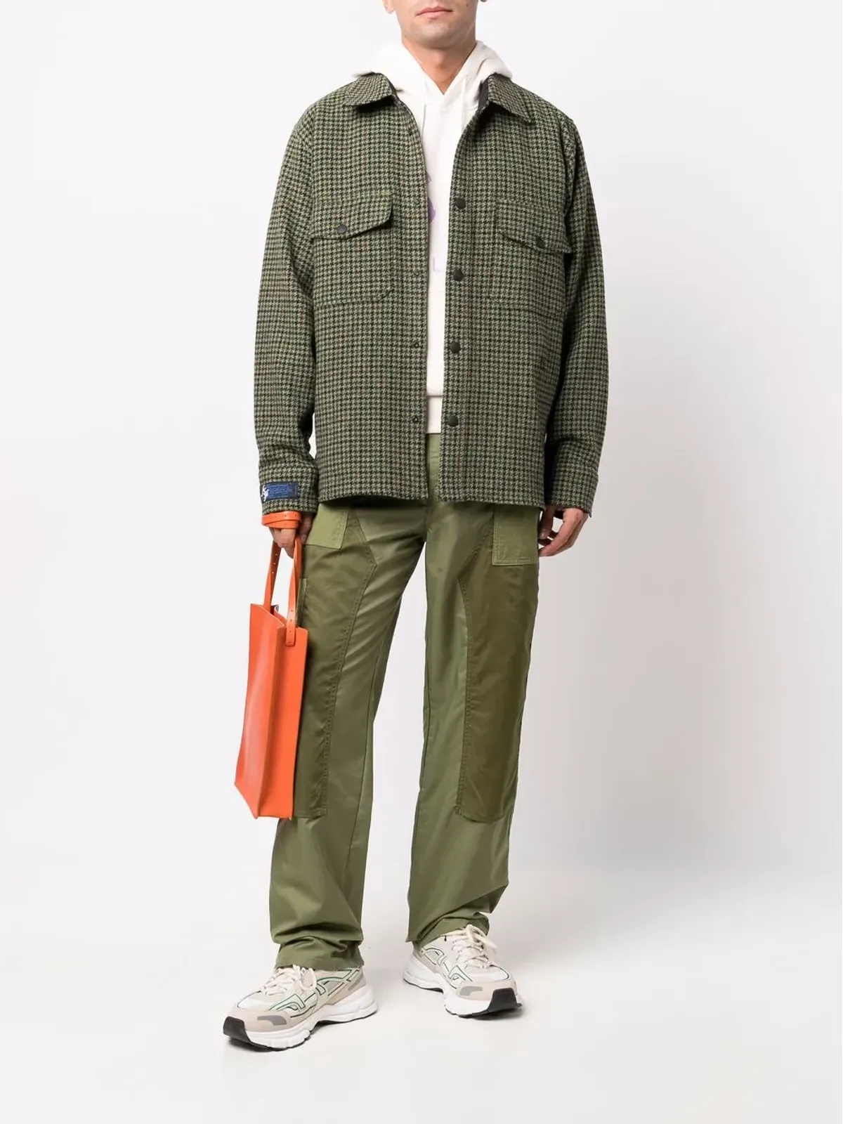 MSGM ヘリンボーンチェック柄シャツ - 画像2