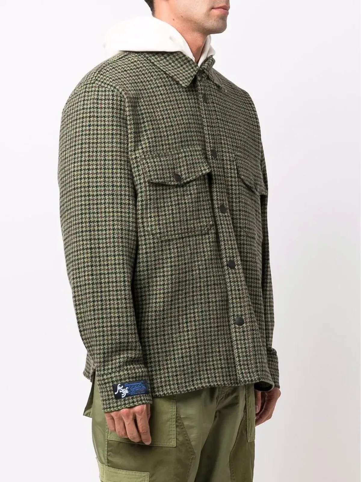 MSGM ヘリンボーンチェック柄シャツ - 画像3