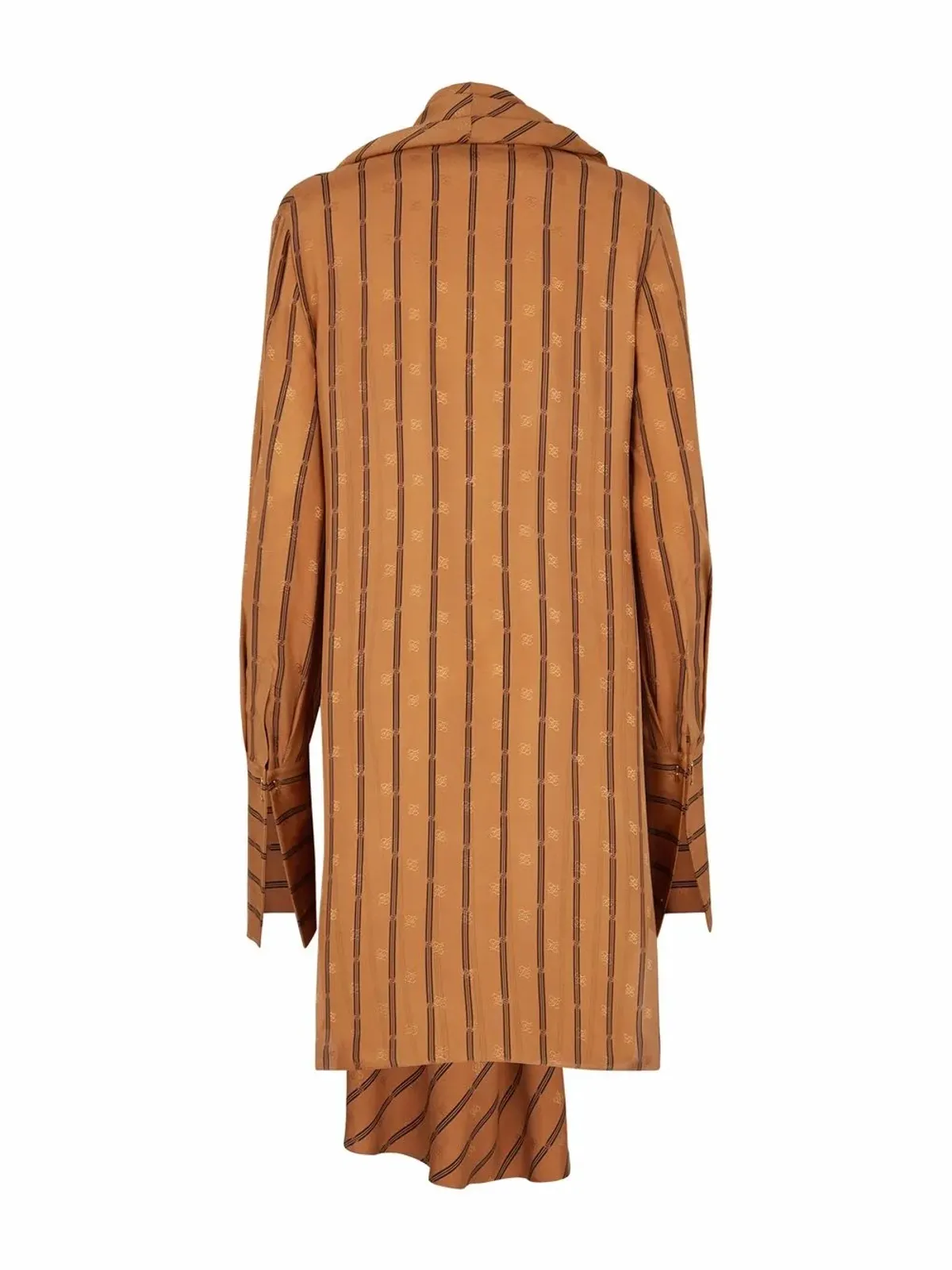 FENDI カールグラフィー ストライプ シルク ドレス - 画像2
