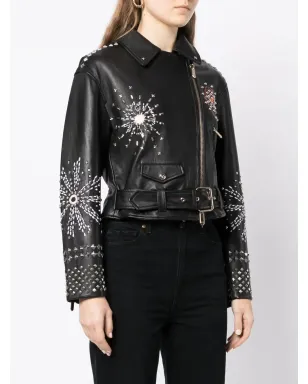Temperley London ジップド バイカージャケット - サムネイル3