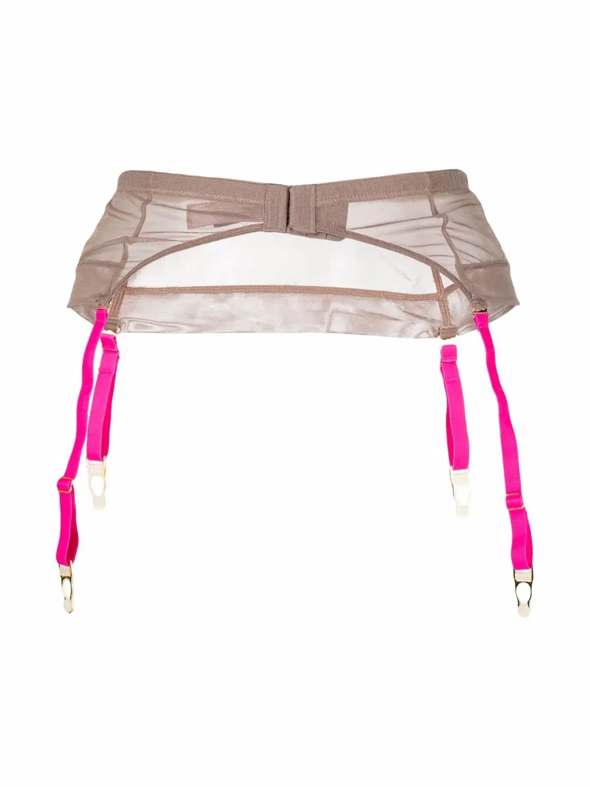 Maison Close Corps à Corps mesh garter belt - Neutrals - 画像2