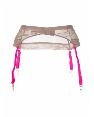 Maison Close Corps à Corps mesh garter belt - Neutrals - サムネイル2