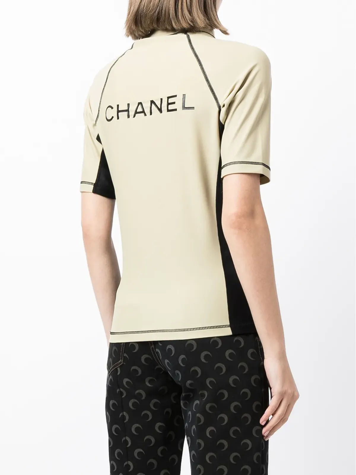 CHANEL Pre-Owned 2003 スポーツ CCパッチ Tシャツ - 画像4
