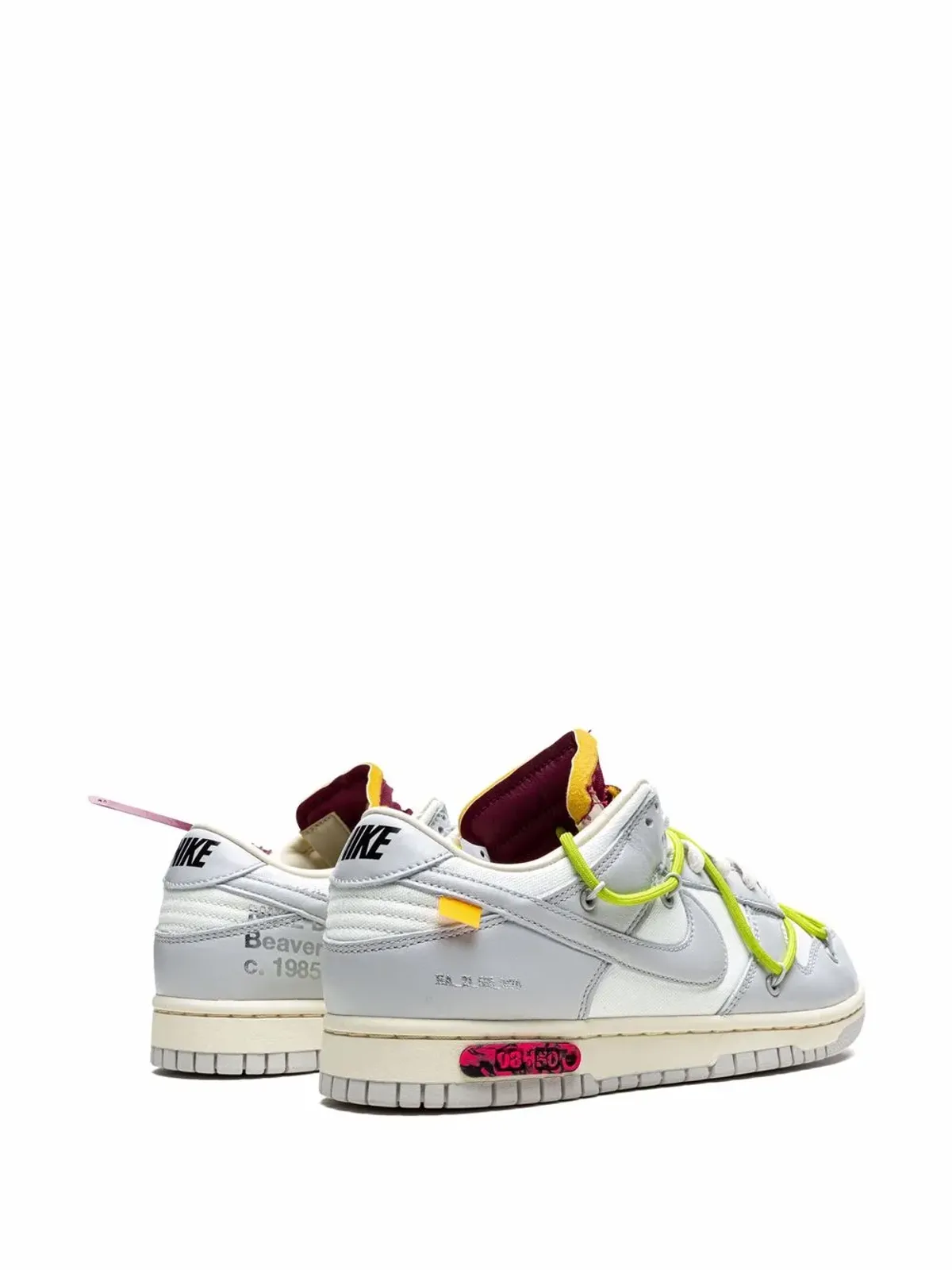 Nike X Off-White Dunk Low Lot 08 スニーカー - 画像3
