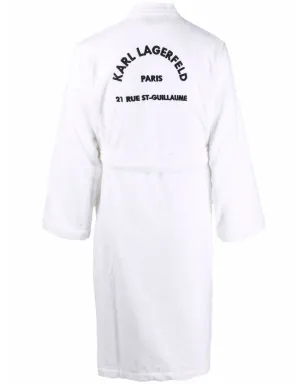 Karl Lagerfeld ロゴプリント タオル地バスローブ - サムネイル2