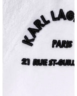 Karl Lagerfeld ロゴプリント タオル地バスローブ - サムネイル3