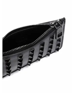 Valentino Garavani ロックスタッド装飾カードホルダー ブラック - サムネイル3