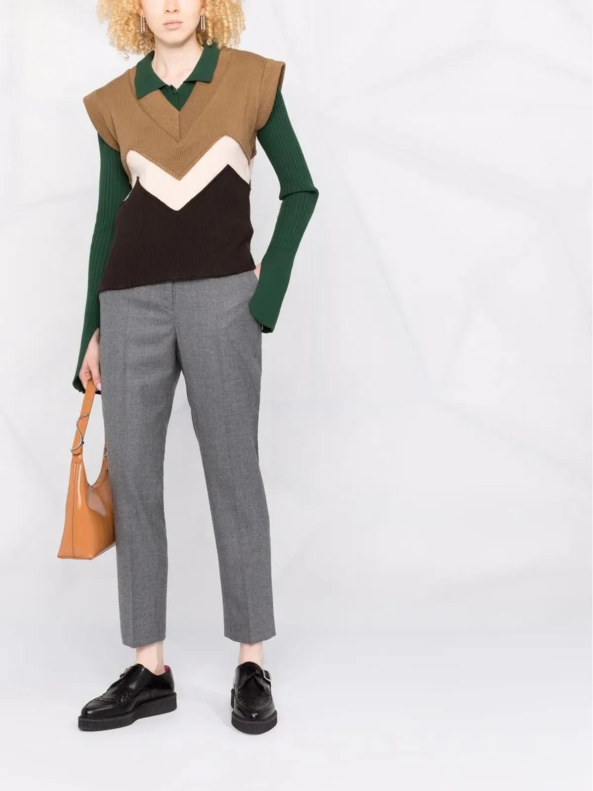 Incotex クロップドストレートレッグパンツ - 画像2