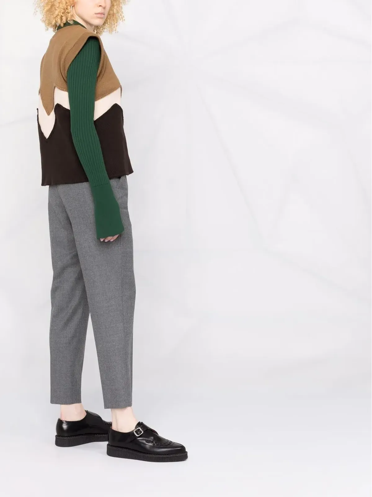 Incotex クロップドストレートレッグパンツ - 画像4
