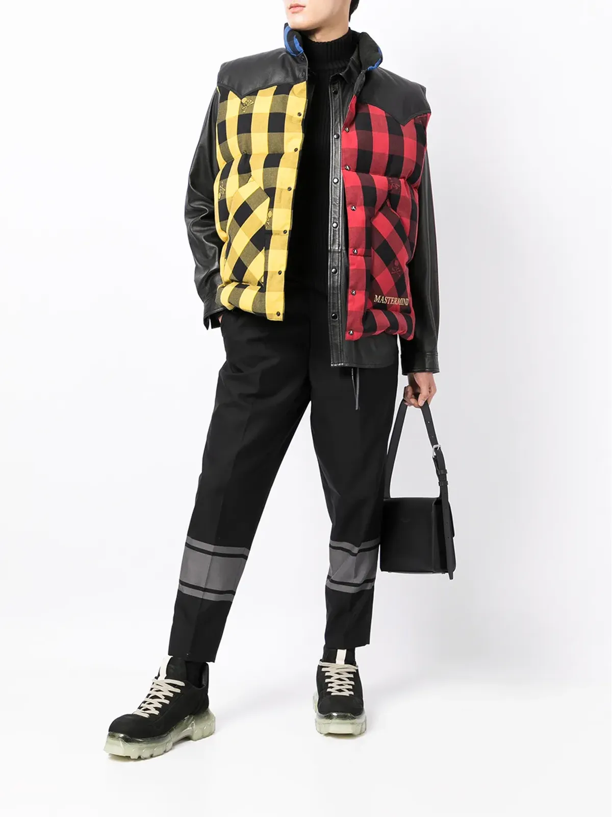 Mastermind Japan チェックプリント柄のパディドジレ - 画像2
