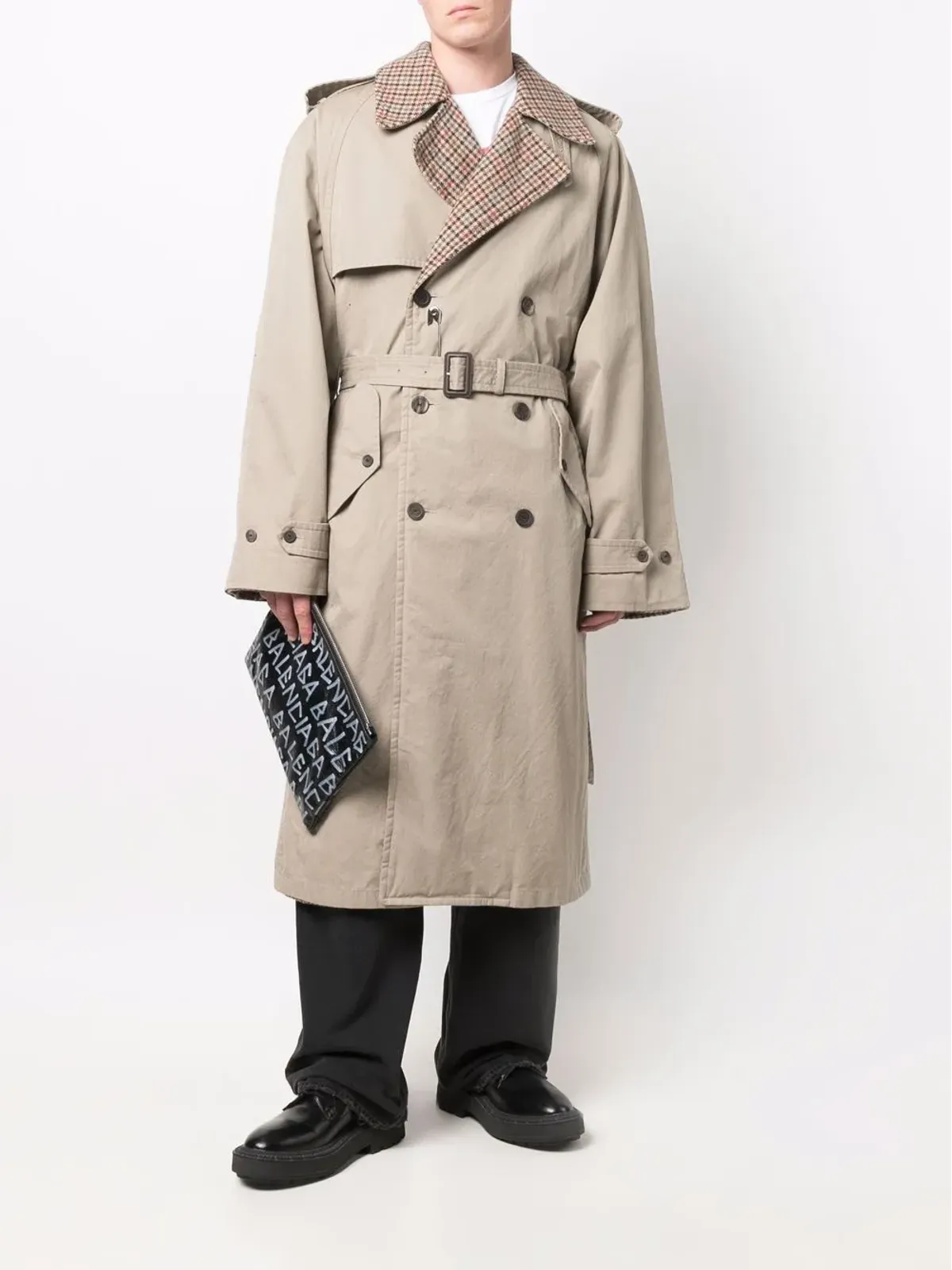 Balenciaga リバーシブルトレンチコート - 画像2