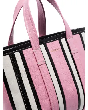 Balenciaga Barbes East-Westストライプ ショッパー トート - ピンク - サムネイル5