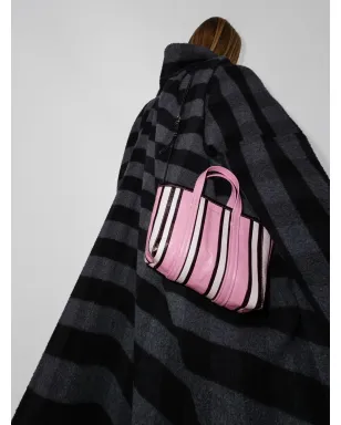 Balenciaga Barbes East-Westストライプ ショッパー トート - ピンク - サムネイル2