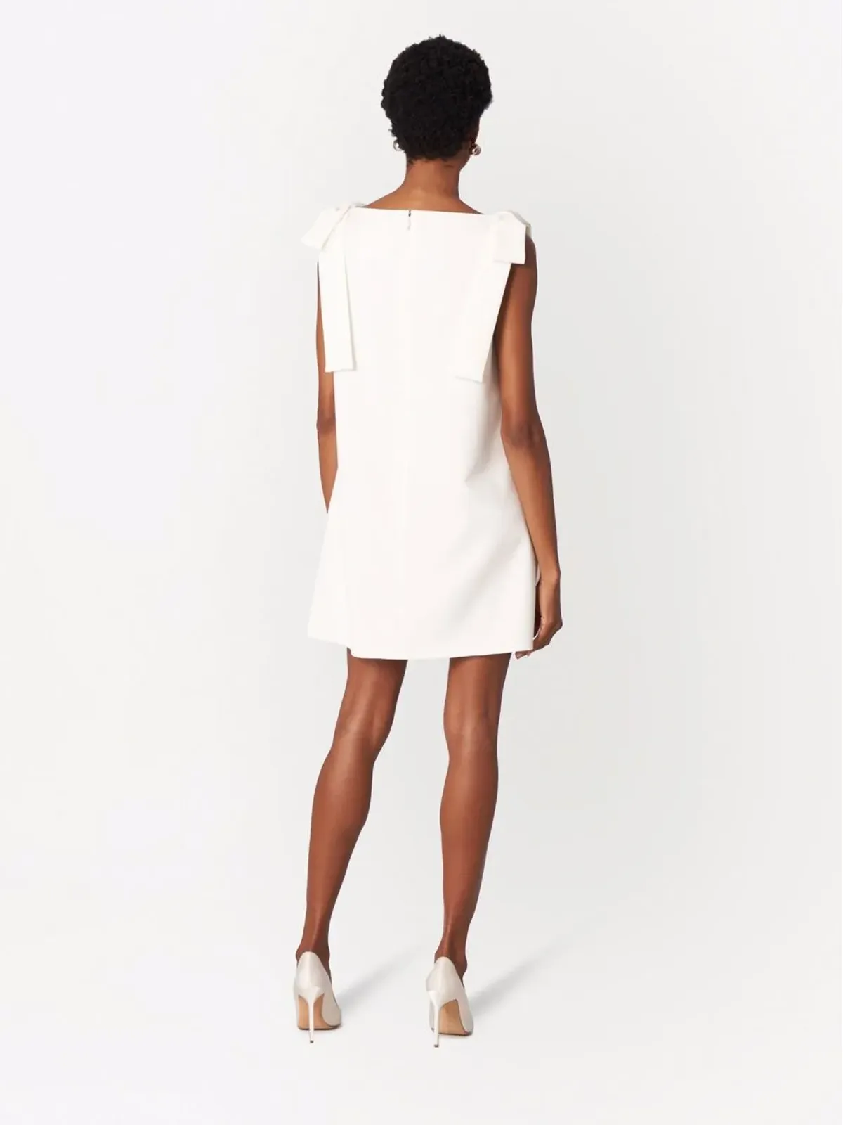 Carolina Herrera タイストラップ・シフトドレス - 画像4