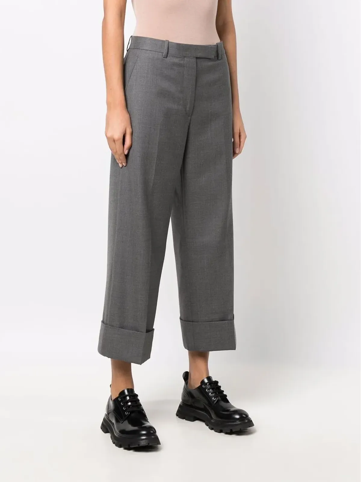 Thom Browne カフドヘム クロップドパンツ - 画像3