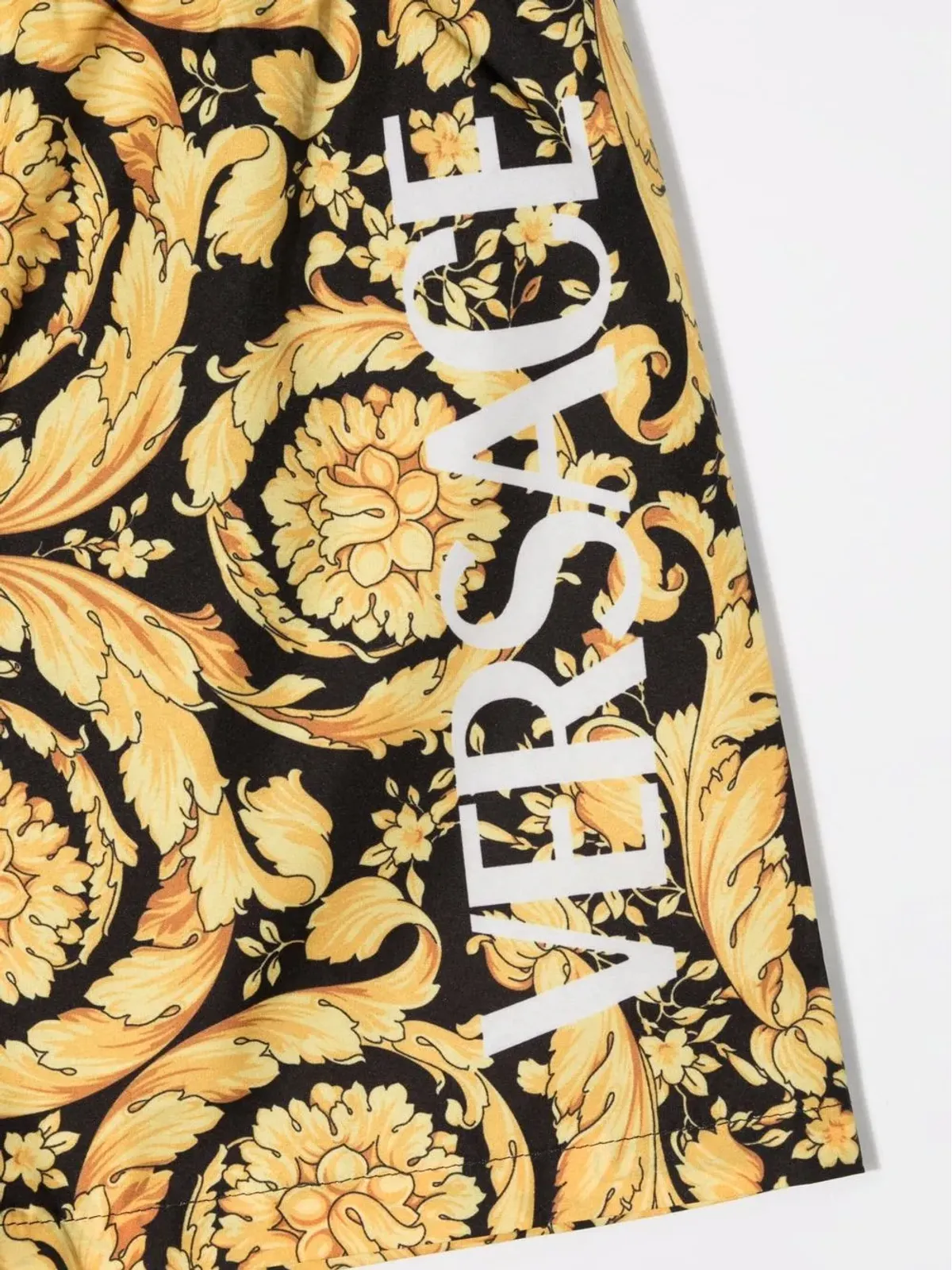 Versace Kids バロッコ スイムショーツ - ブラック - 画像3