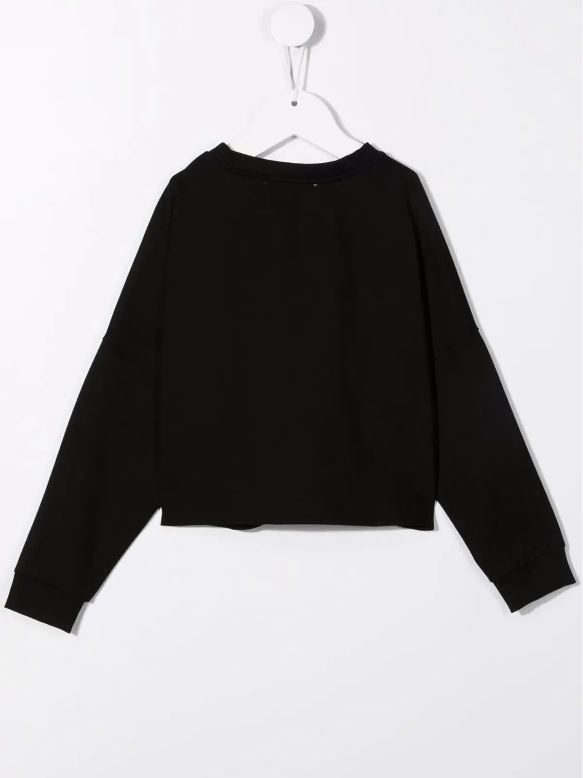Simonetta rhinestone-embellished logo blouse - Black - 画像2