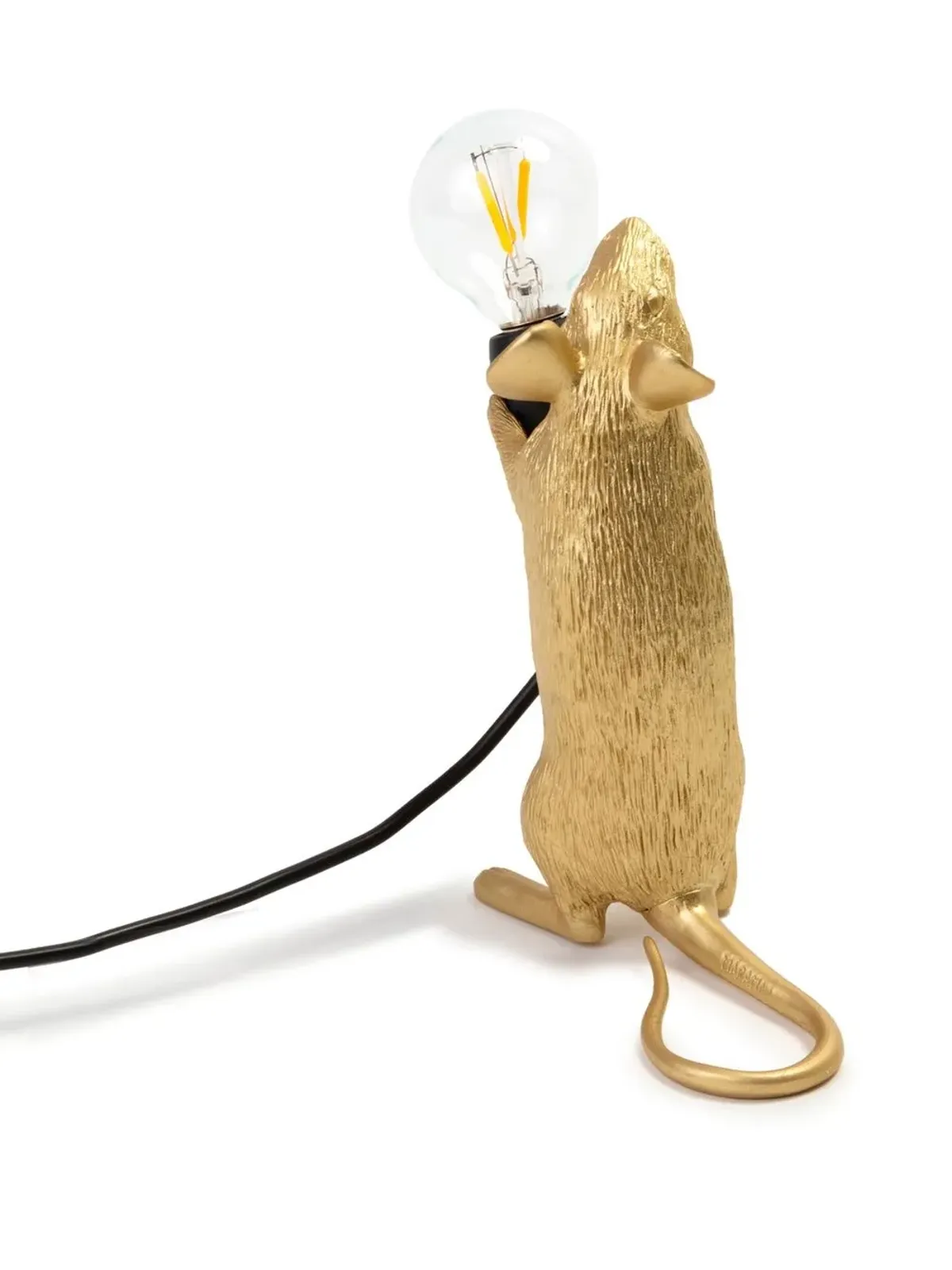 Seletti standing mouse lamp - Gold - 画像2
