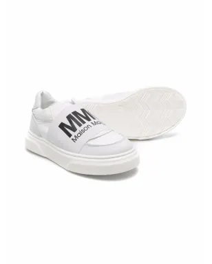 MM6 Maison Margiela Kids ロゴプリント スリップオンスニーカー - サムネイル2