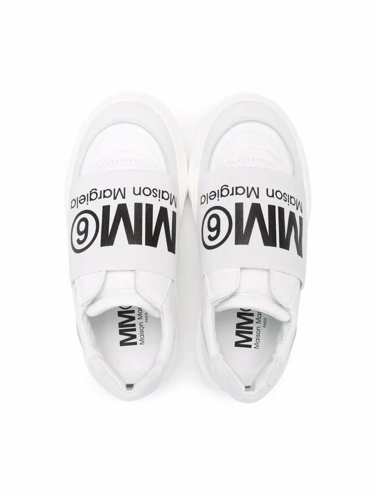 MM6 Maison Margiela Kids ロゴプリント スリップオンスニーカー - 画像3