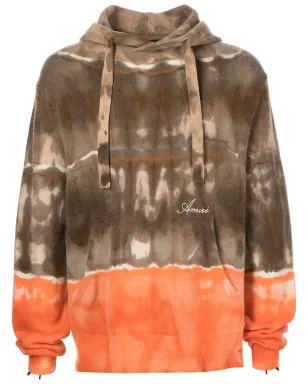 AMIRI スペースダイ カシミア パーカー - ブラウン - サムネイル1