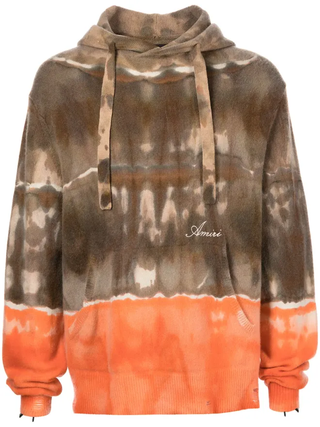 AMIRI AMIRI スペースダイ カシミア パーカー - ブラウンの商品画像