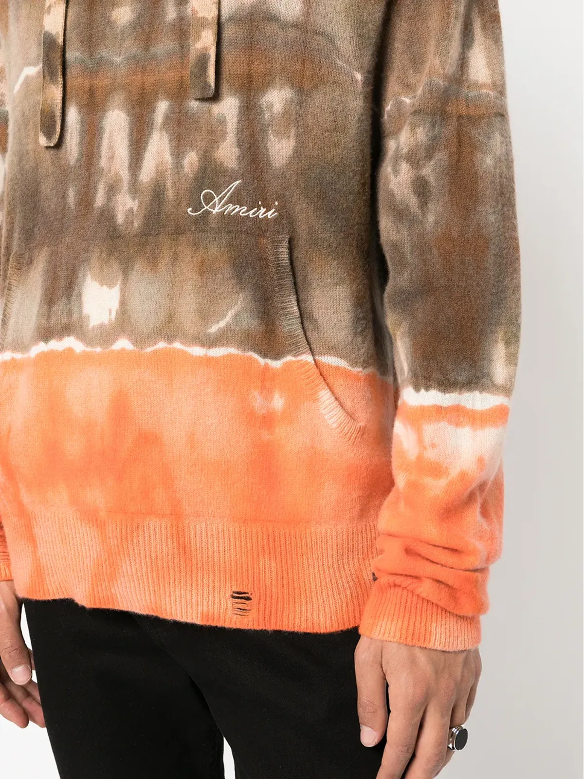 AMIRI スペースダイ カシミア パーカー - ブラウン - 画像5