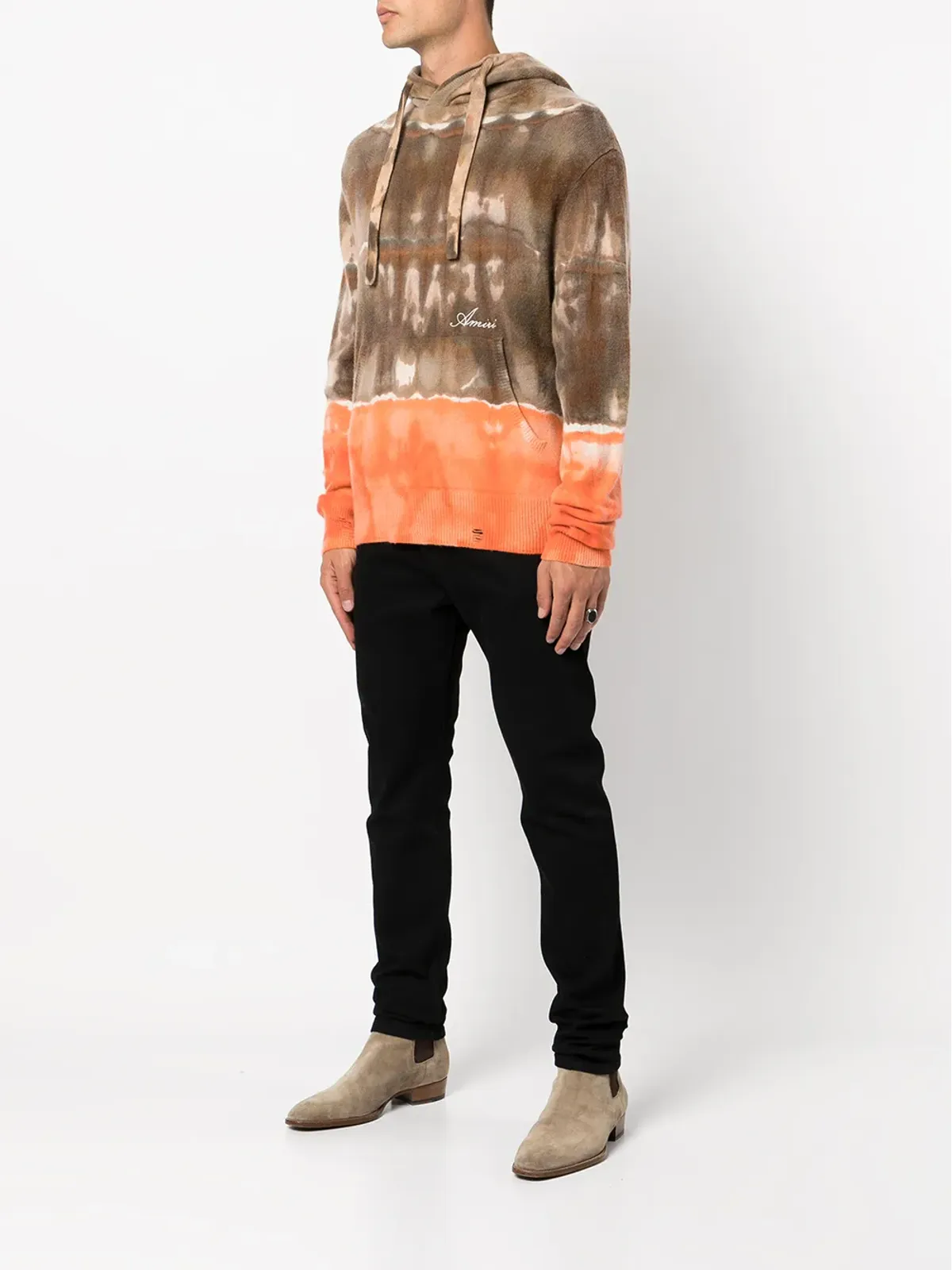AMIRI スペースダイ カシミア パーカー - ブラウン - 画像3