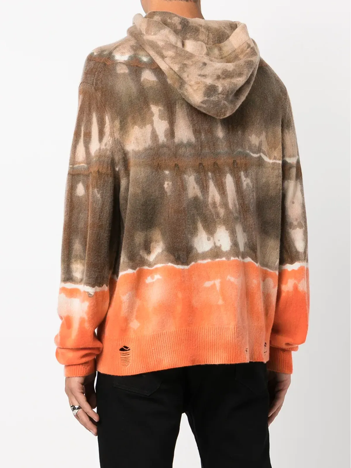 AMIRI スペースダイ カシミア パーカー - ブラウン - 画像4