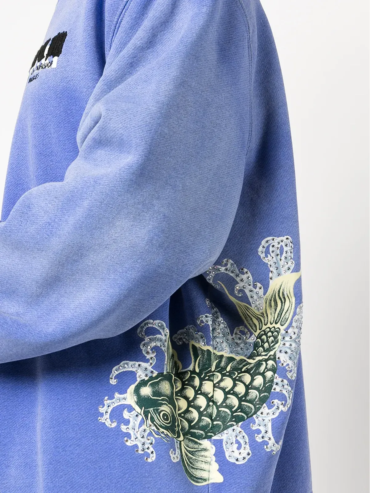 AMIRI エンブリッシュ コイ柄プリント スウェットシャツ - 画像5