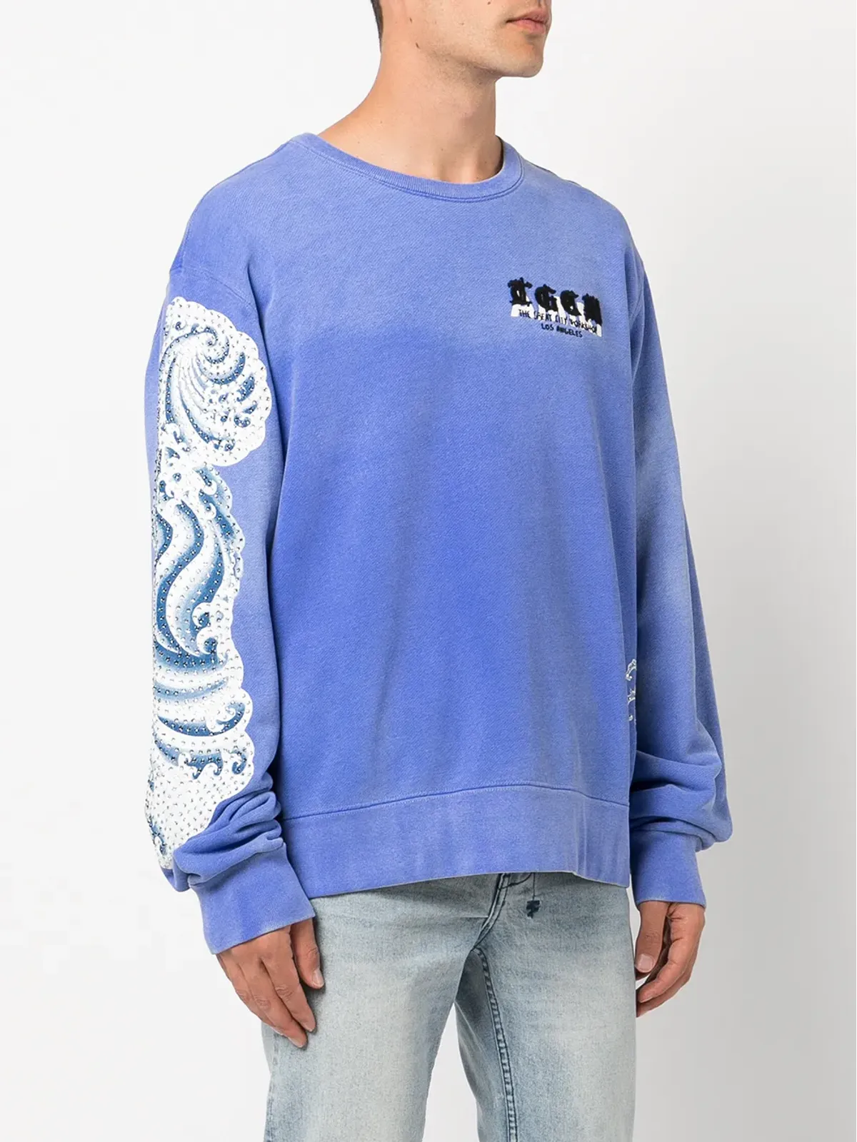 AMIRI エンブリッシュ コイ柄プリント スウェットシャツ - 画像3