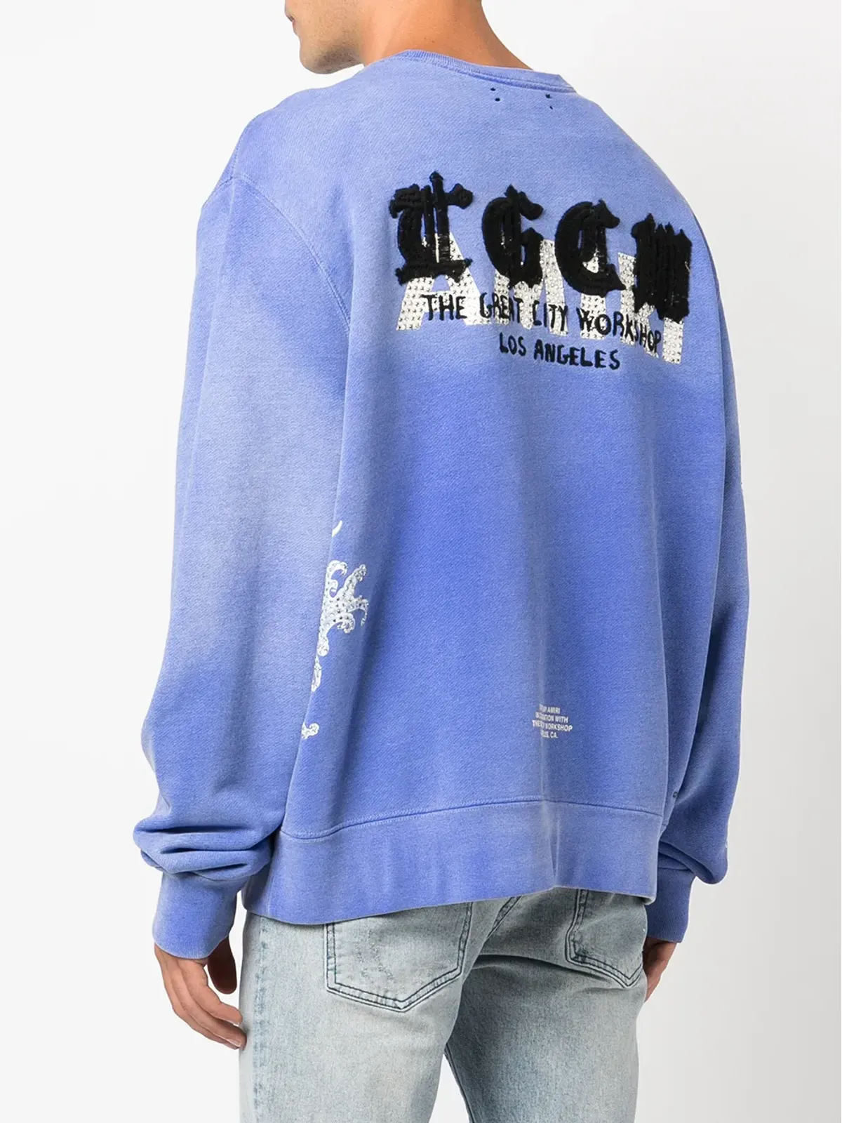 AMIRI エンブリッシュ コイ柄プリント スウェットシャツ - 画像4