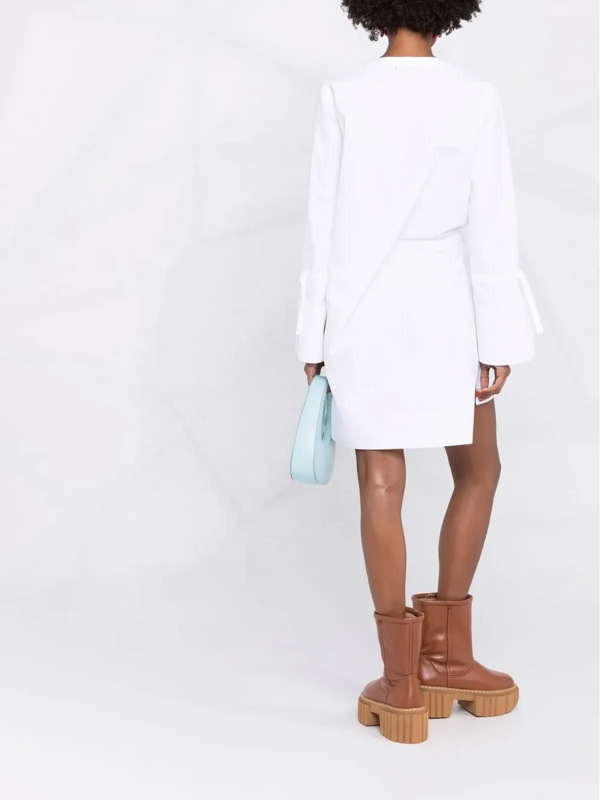 Off-White 長袖シャツワンピース - 画像4